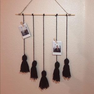 Boho polaroid picture hanging!